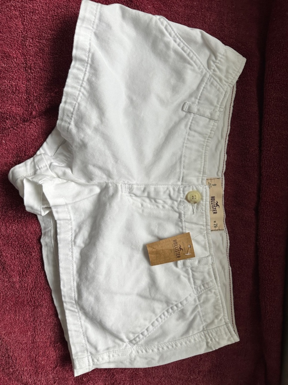 Hollister Crisp White Casual Shorts size 29